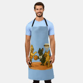 French Bull Dogs playing basketball. Schort (Gedragen)