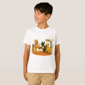 French Bull Dogs playing basketball. T-shirt (Voorkant volledig)