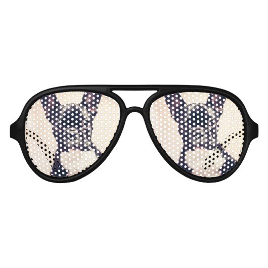 French Bulldog Aviator Zonnebril (Voorkant)
