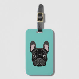 French Bulldog Bagagelabel