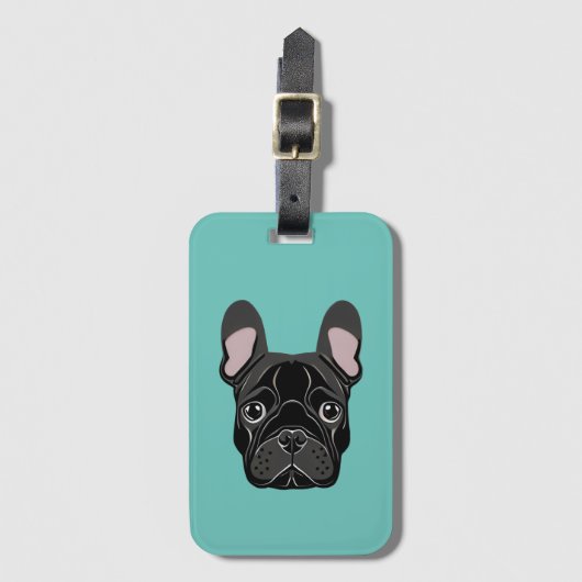 French Bulldog Bagagelabel (Voorkant (verticaal))