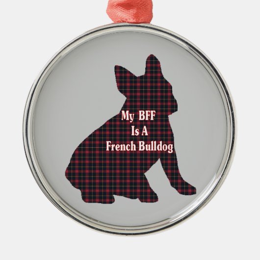 French Bulldog BFF Metalen Ornament (Voorkant)