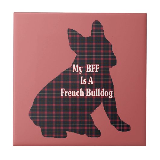French Bulldog BFF Tegeltje (Voorkant)