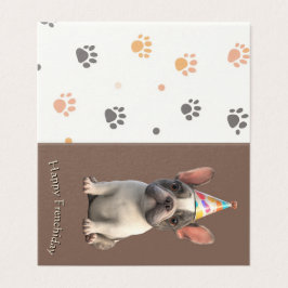 French Bulldog Birthday Card Kaart