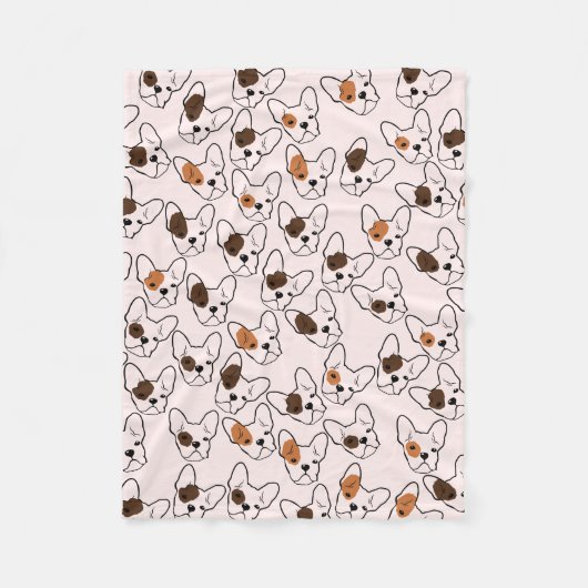French Bulldog Blanket Fleece Deken (Voorkant)