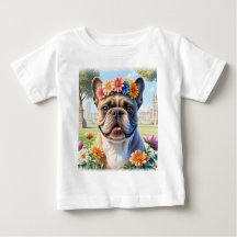 French Bulldog Blumenkranz Muttertag