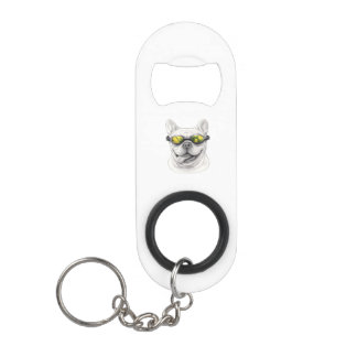 French Bulldog Bottle Opener Keychain Mini Flessenopener
