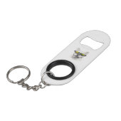 French Bulldog Bottle Opener Keychain Mini Flessenopener (Voorkant Gekanteld)