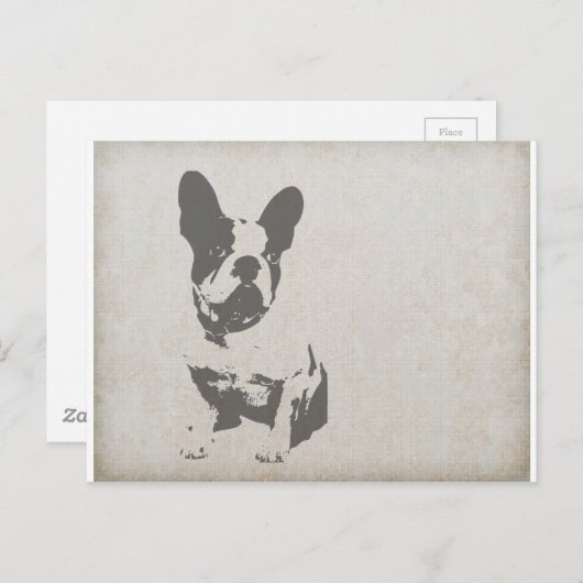 French Bulldog Briefkaart (Voorkant / Achterkant)