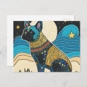 French Bulldog Briefkaart (Voorkant / Achterkant)
