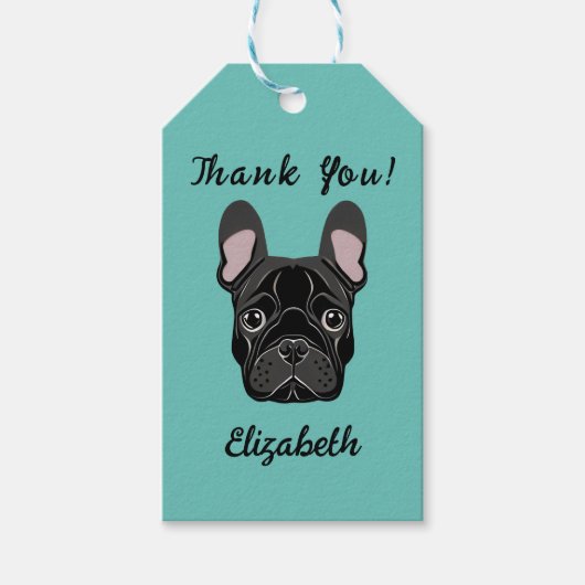French Bulldog Cadeaulabel (Voorkant)