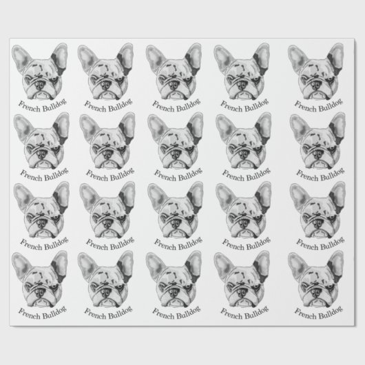 French Bulldog Cadeaupapier (Vlak)