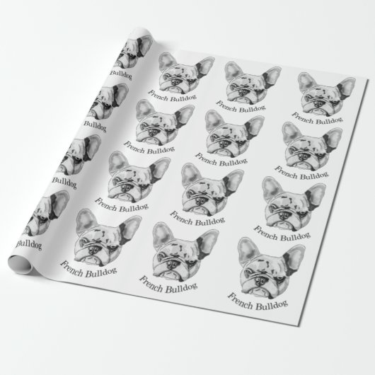 French Bulldog Cadeaupapier (Uitgerold)