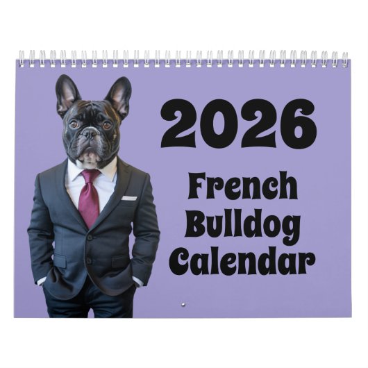 French Bulldog Calendar Kalender (Hoes)
