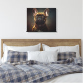 French Bulldog Canvas Afdruk (Insitu (Slaapkamer))