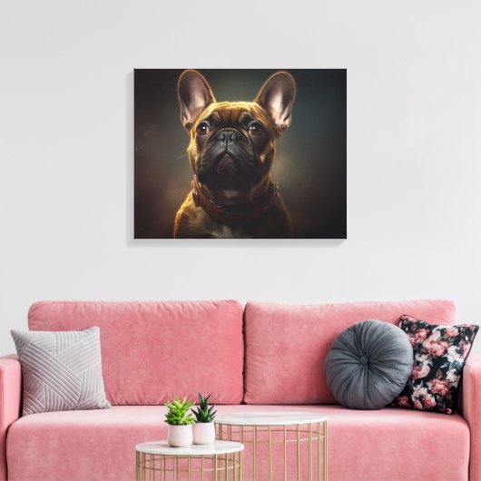 French Bulldog Canvas Afdruk (Insitu (Woonkamer))
