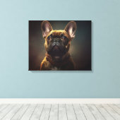 French Bulldog Canvas Afdruk (Insitu (Houten vloer))