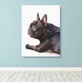 French Bulldog Canvas Afdruk (Insitu (Houten vloer))