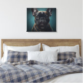 French Bulldog Canvas Afdruk (Insitu (Slaapkamer))