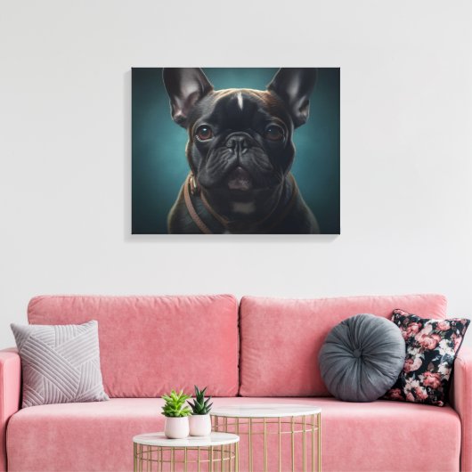French Bulldog Canvas Afdruk (Insitu (Woonkamer))