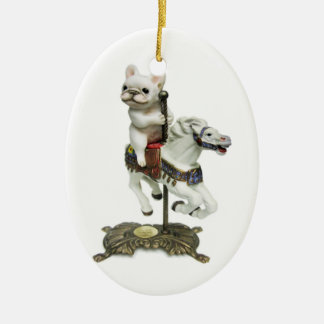 French Bulldog Carousel Keramisch Ornament