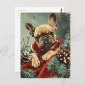 French Bulldog Christmas Briefkaart (Voorkant / Achterkant)