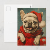French Bulldog Christmas Briefkaart (Voorkant / Achterkant)