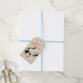 French Bulldog Christmas Cadeaulabel (Met Touw)