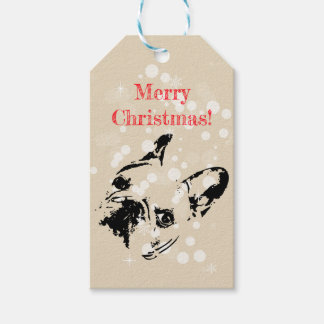 French Bulldog Christmas Cadeaulabel
