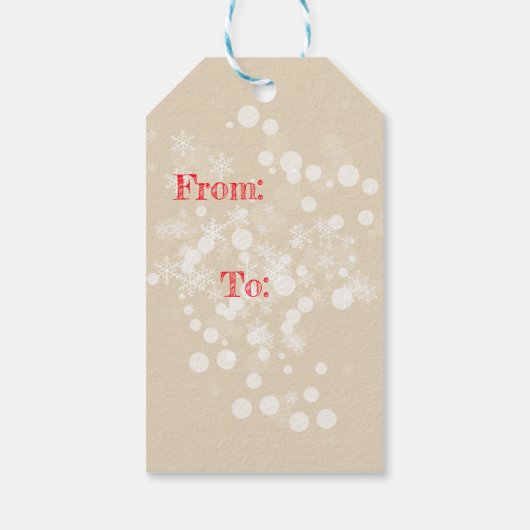 French Bulldog Christmas Cadeaulabel (Achterkant)