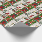 French Bulldog Christmas Cadeaupapier (Hoek)