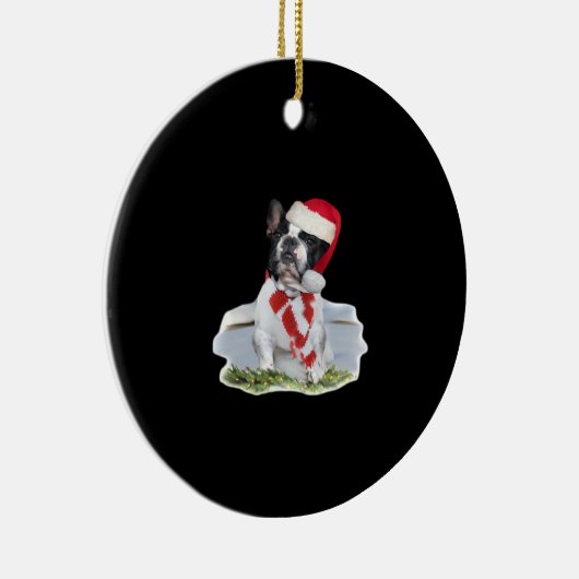 French Bulldog Christmas Day Holidays Gifts Classi Keramisch Ornament (Rechts)
