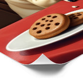 French Bulldog Christmas Eve Feast Painting Perfect Poster (Hoek)