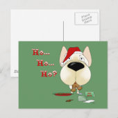 French Bulldog Christmas Feestdagenkaart (Voorkant / Achterkant)