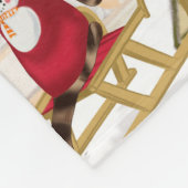 French Bulldog Christmas Fleece Deken (Hoek)