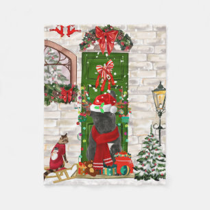 French Bulldog Christmas Fleece Deken