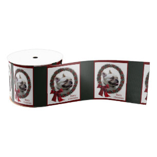 French Bulldog Christmas Grosgrain Lint