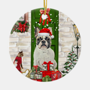 French Bulldog Christmas Keramisch Ornament