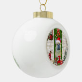 French Bulldog Christmas Keramische Bal Ornament (Links)