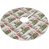 French Bulldog Christmas Kerstboom Rok (Gekanteld)