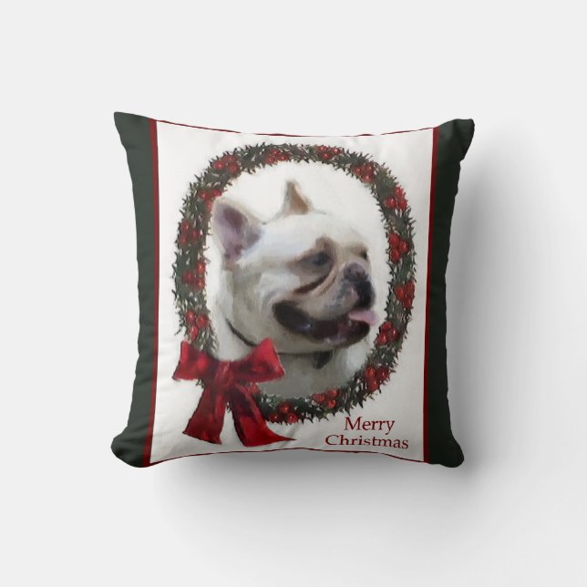 French Bulldog Christmas Kussen (Voorkant)