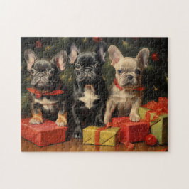 French Bulldog Christmas Legpuzzel