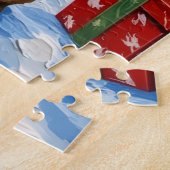 French Bulldog Christmas Lighthouse Holiday Legpuzzel (Zijkant)