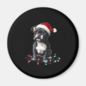 French Bulldog Christmas Lights Xmas Dogs Gifts Me Magneet (Voorkant)