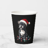 French Bulldog Christmas Lights Xmas Dogs Gifts Me Papieren Bekers (Voorkant)