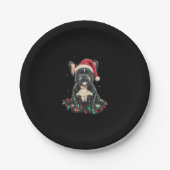 French Bulldog Christmas Lights Xmas Dogs Gifts Me Papieren Bordje (Voorkant)