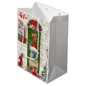 French Bulldog Christmas Medium Cadeauzakje (Voorkant Gekanteld)