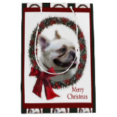 French Bulldog Christmas Medium Cadeauzakje (Voorkant)