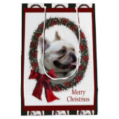 French Bulldog Christmas Medium Cadeauzakje (Achterkant)