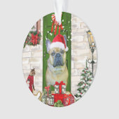 French Bulldog Christmas Ornament (voorkant)